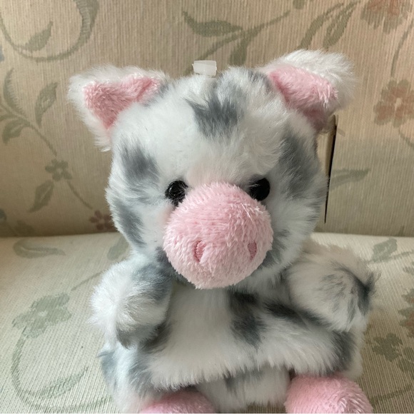 FREE W BUNDLE PURCHASE! PIGGLES SPOTTED PIG plush recycled material 5” tall NWT - Picture 1 of 12
